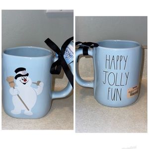 Rae Dunn happy jolly fun frosty mug Christmas